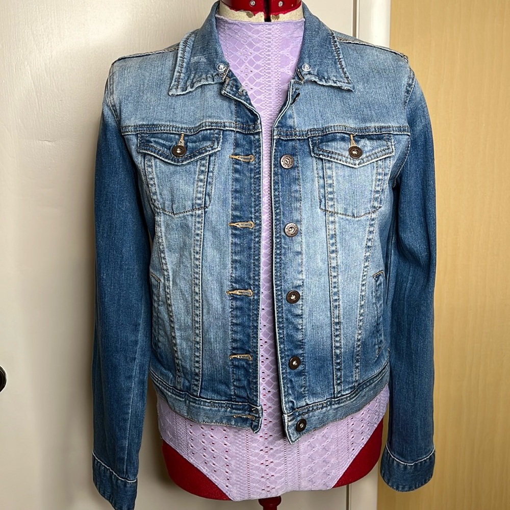 Bullhead Flannel Elbow Jean Jacket